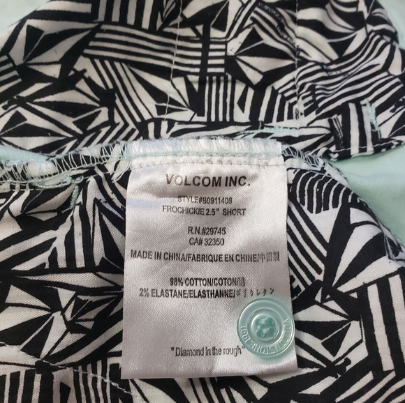 VOLCOM Frochickie 2.5" Short | Pastel Teal | Size 28 - Picture 8 of 8